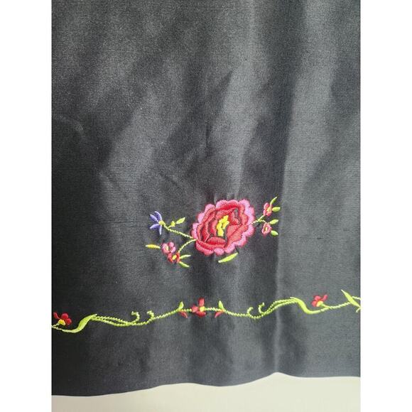 Vtg Coldwater Creek Silk button front embroidered lightweight jacket sz xs boho - Picture 6 of 10